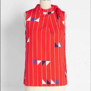 Modcloth Nautical Flag Top